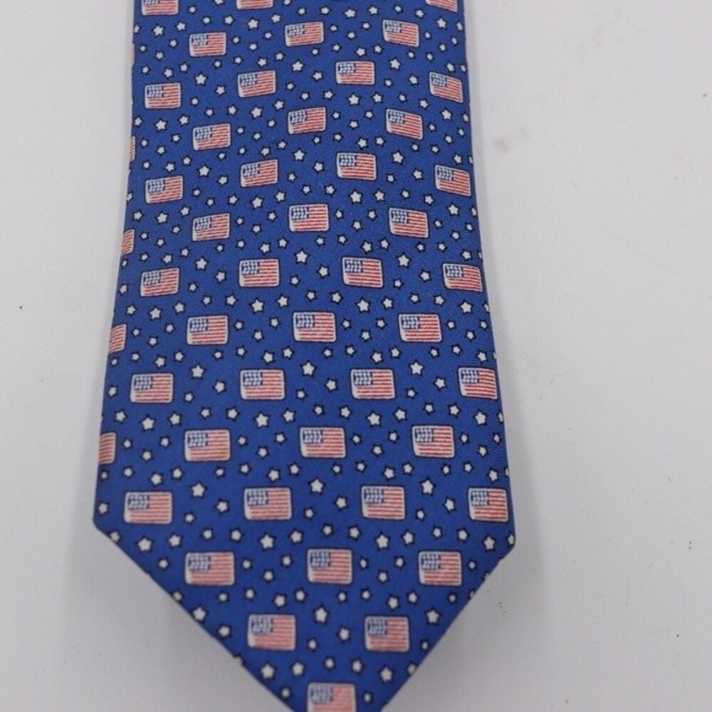 Alara American Flag Skinny Necktie Novelty Print Mens Tie